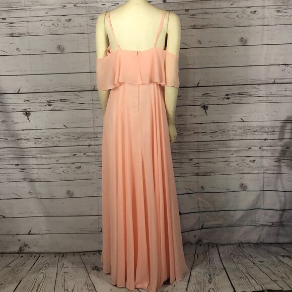ADELE RUFFLE MAXI DRESS size large - Picture 11 of 12